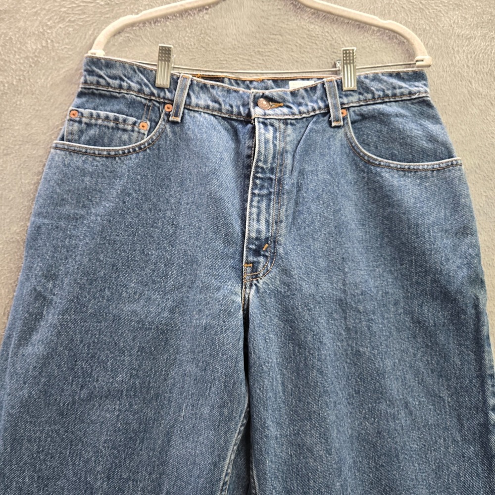 VINTAGE Levi's 560 Men Jeans 34x32 Blue 90s Denim Loose Fit Taper Deadstock NWT - Picture 12 of 12